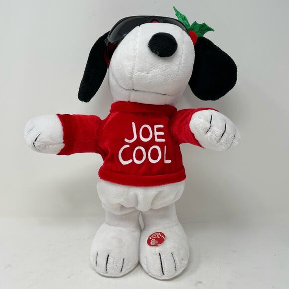 Snoopy Peanuts Joe Cool Animated Christmas Dancing - Picture 1 of 9